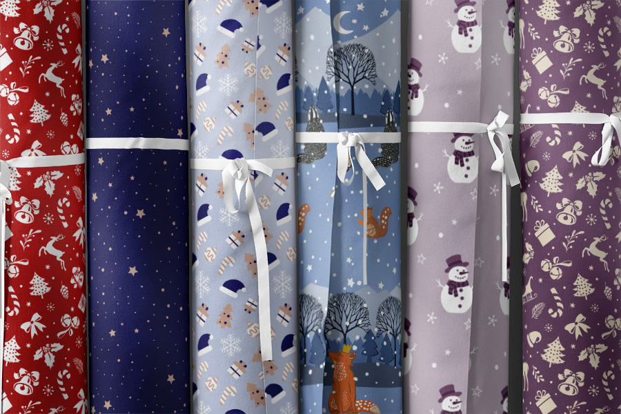 Christmas fabrics - cotton canvas