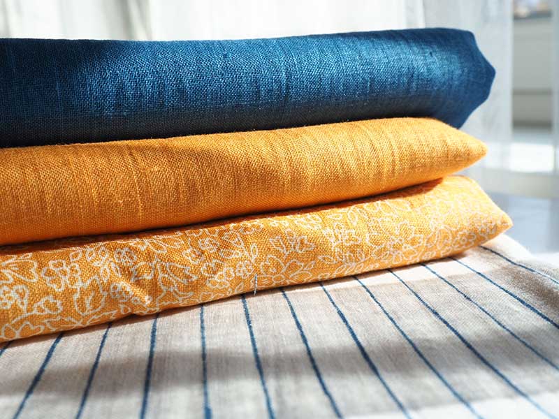 100 % linen fabrics